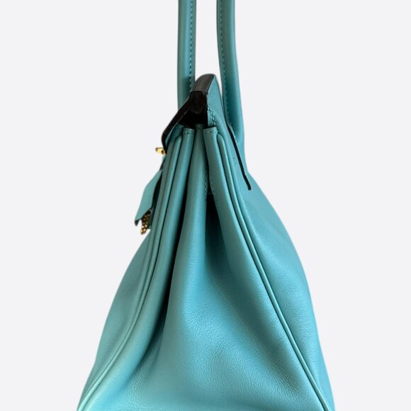 Hermes Tiffany Blue Swift Birkin 25 - Picture 4 of 7